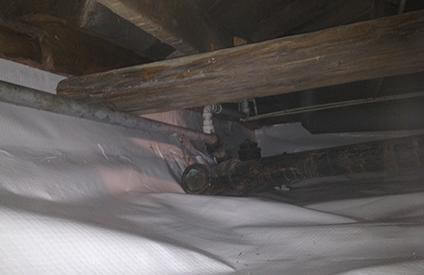 Sagging Crawl Space Floor Joist